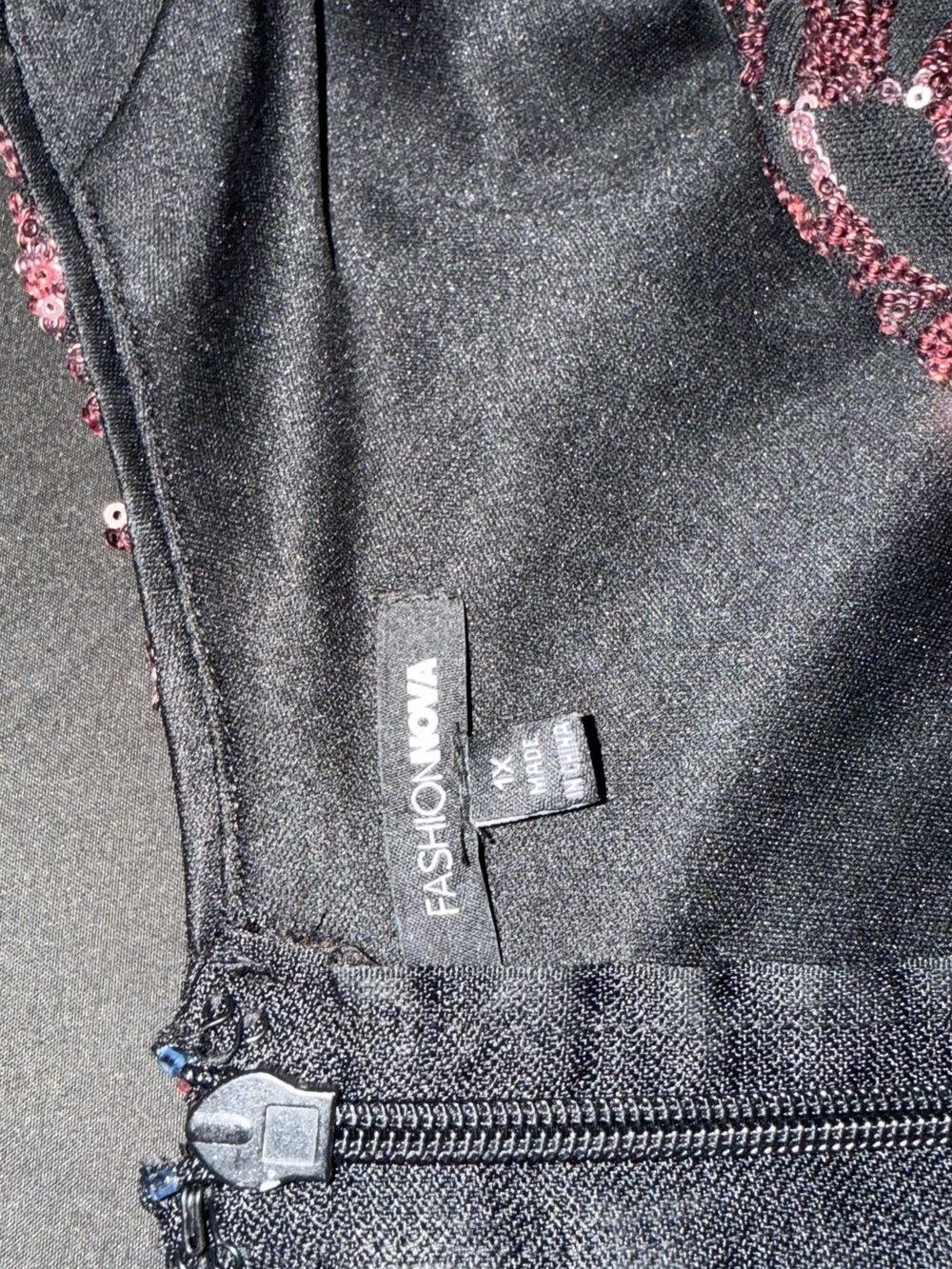 Fashion Nova Shining Lights Sequin Maxi Dress - Pink/Black - Picture 12 of 12